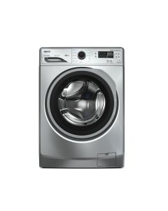 غسالة زانوسي PERLAMAX اتوماتك 6 كيلو تحميل امامى افضي باب اسود بإطار رمادي برو وايت استيم