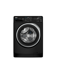 غسالة زانوسي PERLAMAX اتوماتك 8 كيلو تحميل امامى اسود باب اسود بإطار فضي