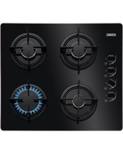 مسطح غاز زانوسي زجاج 60 سم مزود بـ 4 شعلة سرعة